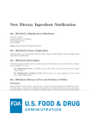 BGN4比菲德氏双歧杆菌是美国 FDA 核准新食品原料(NDI 1079)